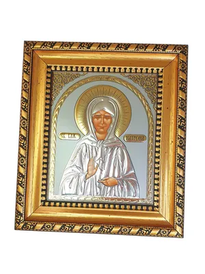 Christian Wooden Icon of Matrona of Moscow Икона Матрона Московская 5.1\" x  6.2\" | eBay