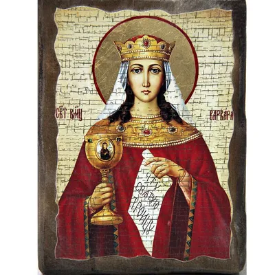 Купить старинную Икону Святая Варвара в антикварном магазине Оранта в  Москве артикул 607-14