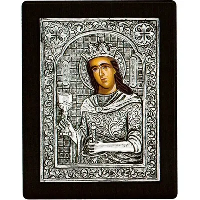 Старинная именная икона Святой Варвары Великомученицы. Россия 1870-1880 год  | салон Наследие Предков