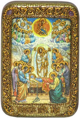 Успение Пресвятой Богородицы, икона 10,5 х 12,5 см, артикул И096238 -  купить в православном интернет-магазине Ладья