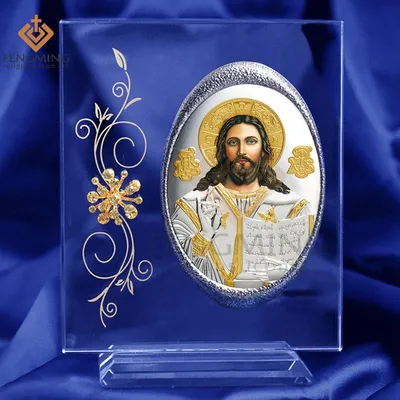 Икона Спасителя Иисуса Христа 26,5 х 31 см – купить в интернет магазине в  Москве | Иконы из гальванопластики