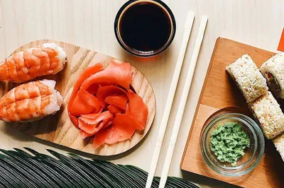 Нарезанный имбирь Sushi ginger - Ocean Food