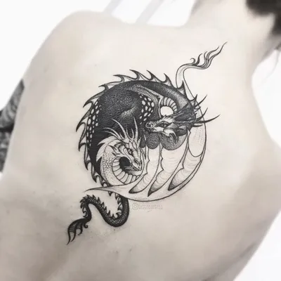 50+] Фото Тату Инь Янь | TATTOO-LOVE | Yin yang tattoos, Dragon tattoos for  men, Dragon tattoo designs