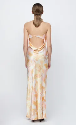 INDI STRAPLESS MAXI - FLORAL HAZE – BEC + BRIDGE US