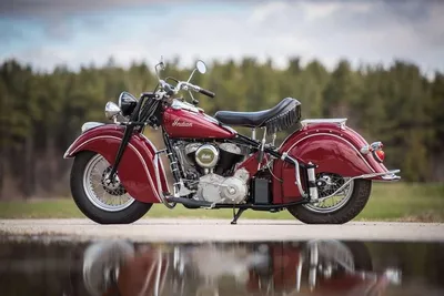 Оригинальный мотоцикл Indian Chief Roadmaster 1947 года