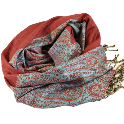Шарф теплый \"Индийские мотивы\" - купить в Киеве, Украине - платки и шарфы