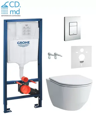 Инсталляция Grohe Rapid SL 38721001 (3 в 1 в сборе) для унитаза, купить в  Москве