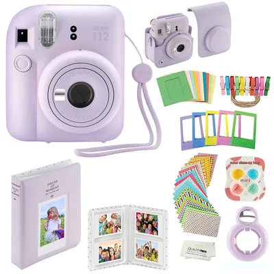 Fujifilm Instax Mini 12 Instant Camera with Case, Decoration Stickers,  Frames, Photo Album and More Accessory kit (Pastel Blue) - Walmart.com