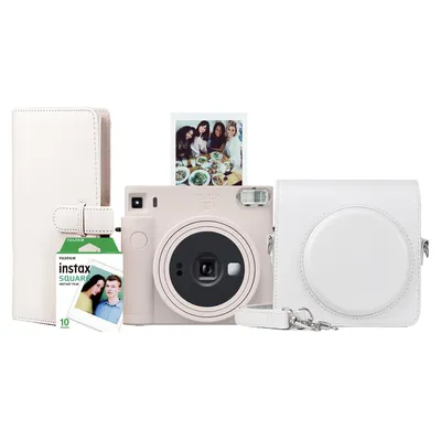 Камера моментальной печати Fujifilm Instax Square SQ 1 White + Чехол +  Фотоальбом + Фотопленка 10шт купить на ROZETKA | Отличная цена на Камера  моментальной печати Fujifilm Instax Square SQ 1 White +