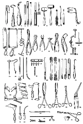 Купить Хирургические инструменты (разнобой, подборка 1). Хирургия, 1960-е  годы, СССР.: цены, фото, описание