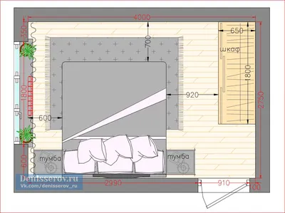Планировка спальня 11 кв.м. с размерами и фото | Студия Дениса Серова