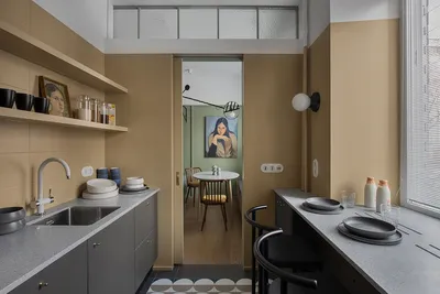 Современный интерьер с ретро настроением в бывшей коммунальной квартире в  Москве 〛 ◾ Фото ◾ Идеи ◾ Дизайн