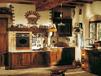 Кухня под старину из массива дерева Ладога — купить по цене от 84800 руб. ◈  Интернет магазин Nixxa Design Москва