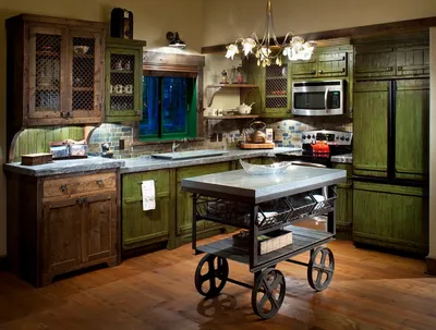 Мебель для бани под старину на заказ | Деревенские кухонные шкафы, Кухня в  стиле кантри, Деревенский стиль интерьер