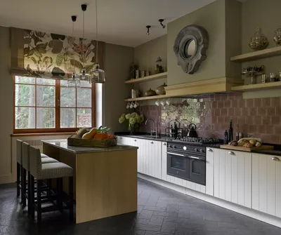 Кухня под старину — 23 фото дизайна реальных интерьеров кухонь под старину  | Houzz Россия