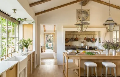 Дизайн кухни в стиле Прованс в доме: фото интерьера | Полезное от LORENA
