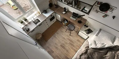 Дизайн квартиры-студии 14 м2 | Пикабу