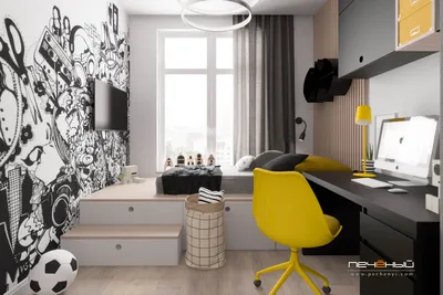 Дизайн маленькой спальни в светлом современном стиле | Meter