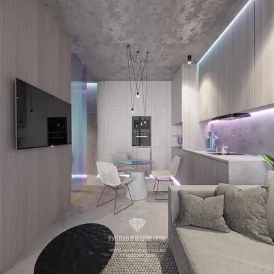 Дизайн проект маленькой квартиры в Москве | LESH — Дизайн интерьера,  дизайнеры спб