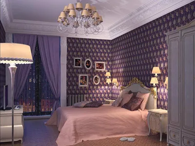 дизайн проект небольшой спальни 12 кв.м. в классическом стиле | Студия  Дениса Серова