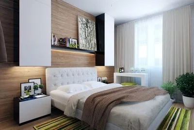 Идеи дизайна спальни 12 кв.м в современном стиле: фото | Студия «Мария Грин  Дизайн» | Дзен