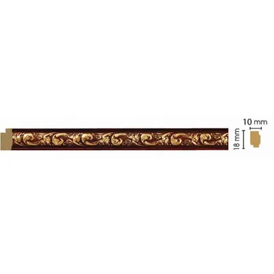 Угол Cosca интерьерный багет, 18 мм, золотой СПБ030463 - выгодная цена,  отзывы, характеристики, фото - купить в Москве и РФ