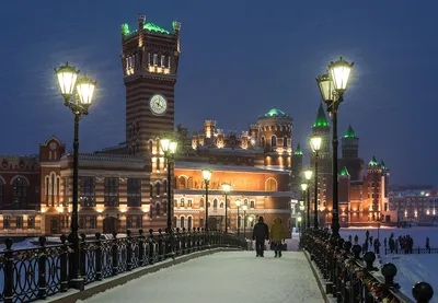Зимний вечер в Йошкар-Оле. Photographer Andrey Snegirev
