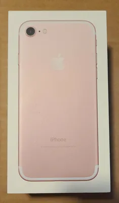 Apple iPhone 7 ROSE Gold Original (BOX ONLY) 256GB | eBay