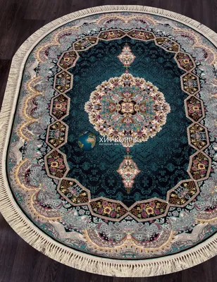 Иранский ковер Tutia blue Silk Qum MG21 | BB Carpets