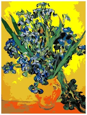 Букет из синего ириса 15 шт - купить в Москве по цене 2590 р - Magic Flower