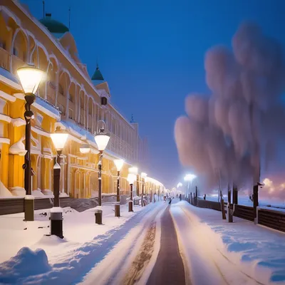 Зима в Иркутске, Россия — фотография, размер: 1280x960