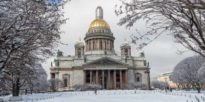 Исаакиевский собор зимой фото