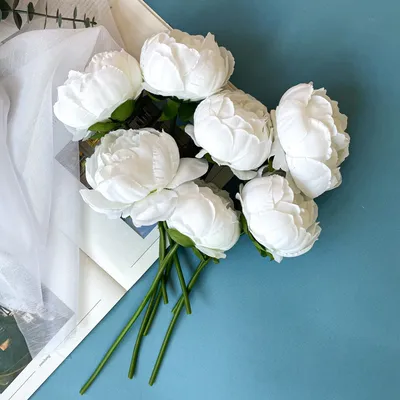 Цветы искусственные \"Пионы Нежное признание\" 5*69 см, розовый - купить в  Москве, цены на Мегамаркет