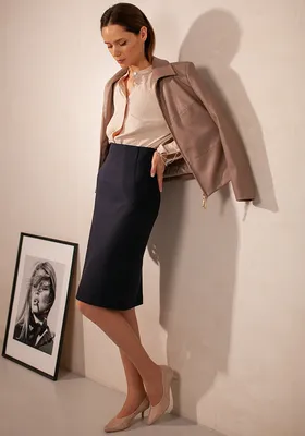 Женская юбка-карандаш, черная юбка-карандаш в Корейском стиле, модель 2022  года, элегантная облегающая юбка, привлекательная офисная юбка средней  длины | AliExpress