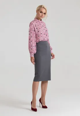 Модная классическая юбка с кружевом и сеткой за 470 грн