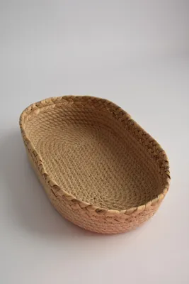 БОЛЬШАЯ КОРЗИНА С РУЧКАМИ ИЗ ДЖУТА