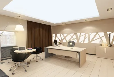 Дизайн интерьера кабинета директора - современный офис руководителя