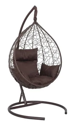 Подвесное кресло-кокон SEVILLA коричневый + каркас купить в  интернет-магазине «Центр Новинок» по цене 7990 руб