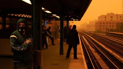 Нью-Йорк погрузился во мглу... Резкое ухудшение качества воздуха из-за  лесных пожаров в Канаде