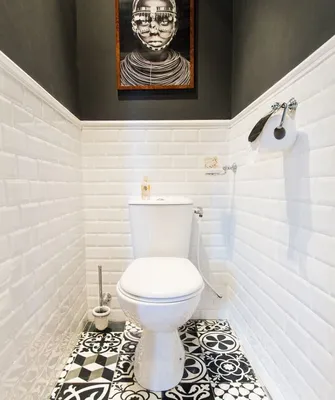 Керамическая плитка в дизайне туалетной комнаты