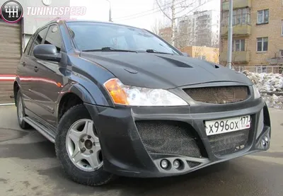 Кенгурятник Санг Енг Кайрон. Защита переднего бампера SsangYong Kyron.  Tuning. Тюнинг запчасти - YouTube