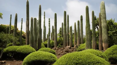 Cactus Garden Mediterranean Flowers Palms Spain Stock Photo 1274574931 |  Shutterstock