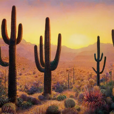 нопольные растения мексики с неясной пустыней и небом в качестве фона  Стоковое Изображение - изображение насчитывающей позвоночник, кактусы:  217602521