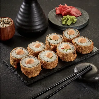 Ролл Калифорния с креветкой - Роллы и пицца в Анапе доставка. Roka Rolls