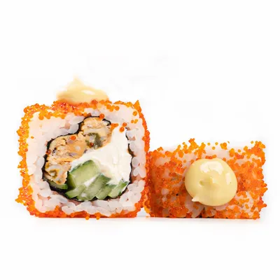 Ролл \"Калифорния со Снежный Крабом\" - Служба доставки суши и роллов «Икура  Бар». Доставка суши и роллов в Химки и Куркино.