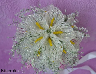 Свадебный букет / Цветы | Цветы из бисера, Свадебный букет, Свадебные букеты