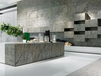 Искусственный камень в интерьере кухни (примеры дизайна с фото)