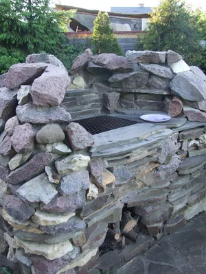 Барбекю из дагестанского камня :: Каменный дом