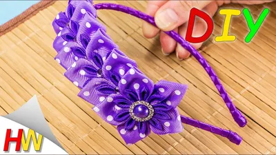 FLOWERS FROM THE RIBBON 🌸 KANSASHI BODY, MK. Kanzashi flowers tutorial. -  YouTube