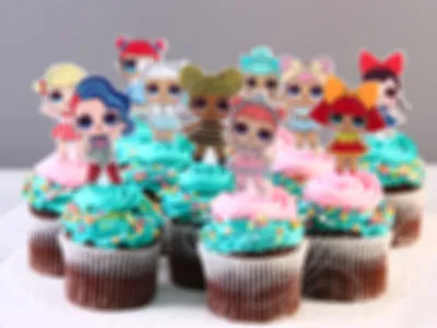Капкейки Детские Куклы ЛОЛ 1 на заказ в Днепре - Cake Studio Nonpareil.ua